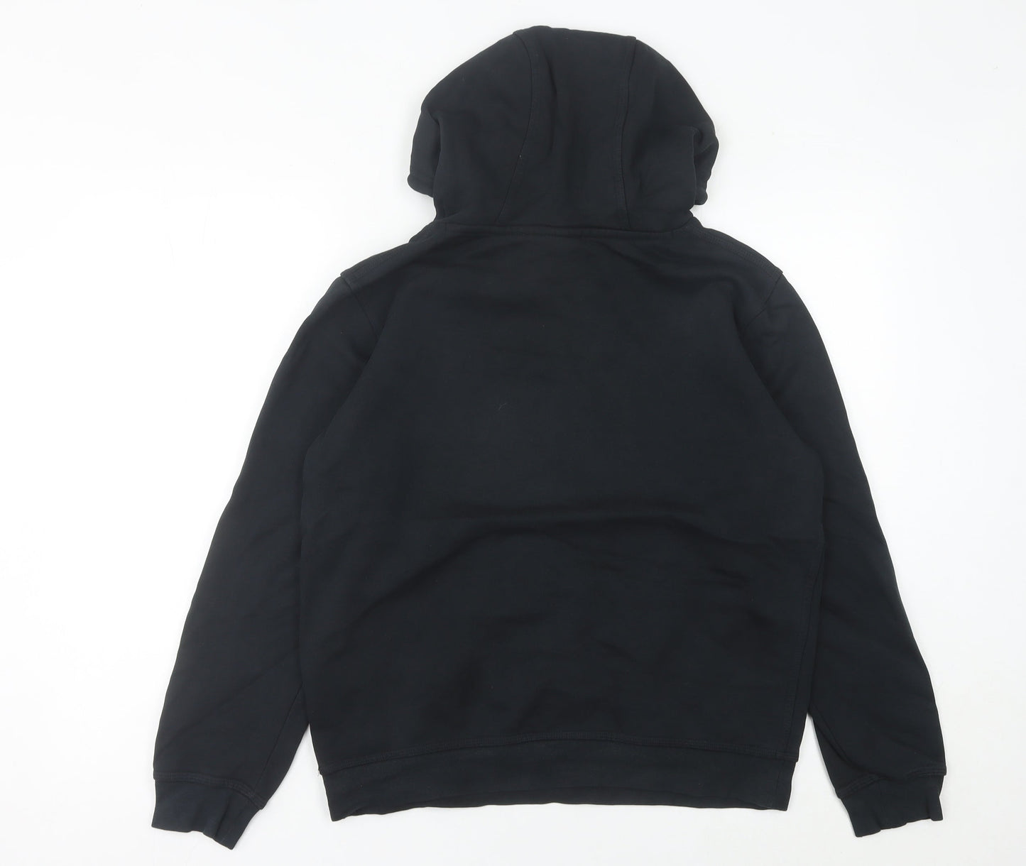 Nike Womens Black Hoodie UK 10 Pullover Sweatshirt Cotton Blend