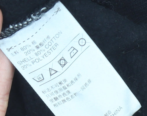 Adidas Womens Black Size 8 T-Shirt Hoodie Dress Long Sleeve Casual