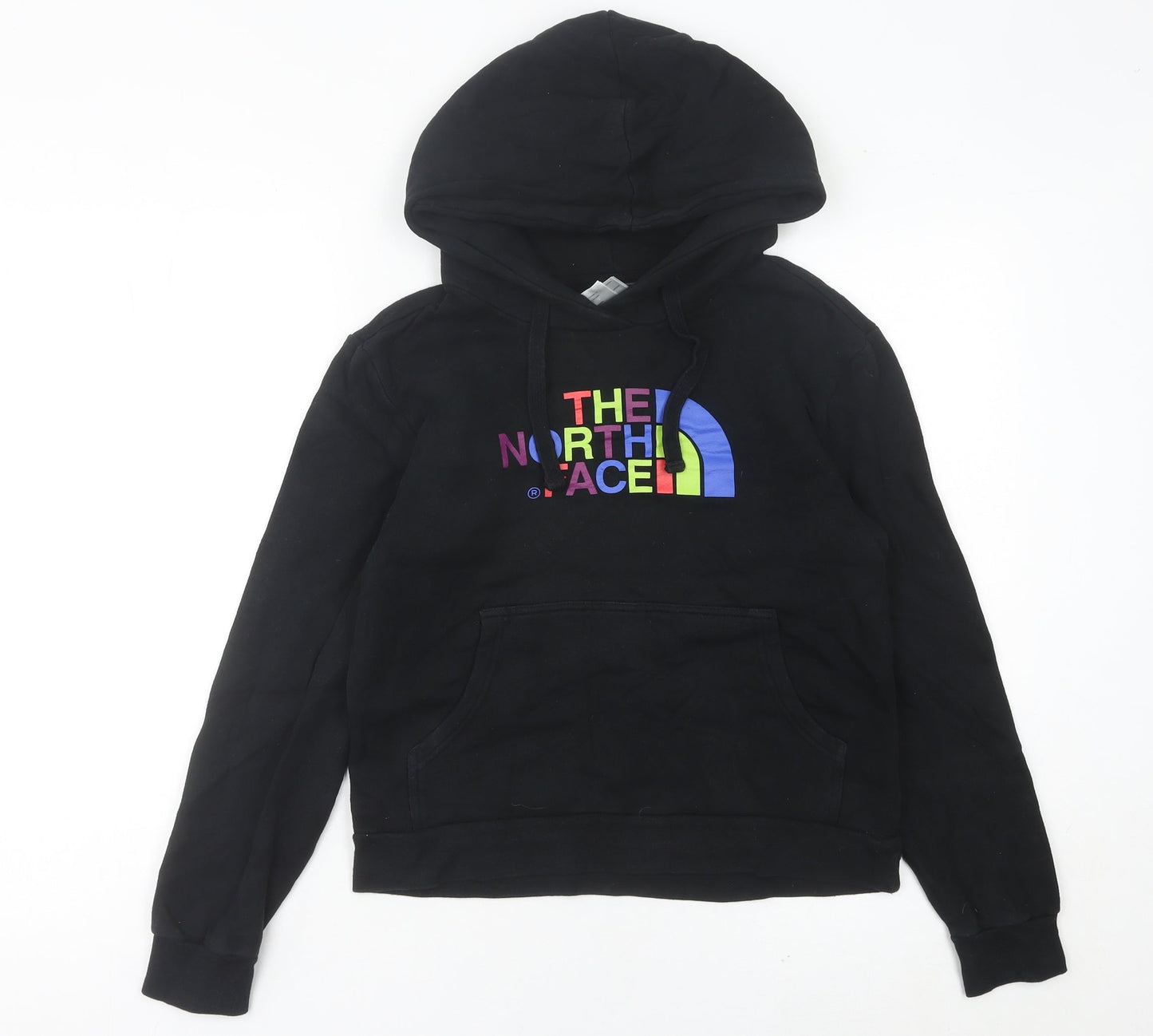 The North Face Womens Black Hoodie Size 6 Pullover Logo