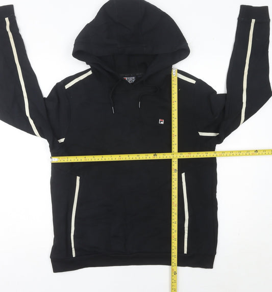 Fila Women’s Black Hoodie Size 12 Pullover Long Sleeve Sportswear