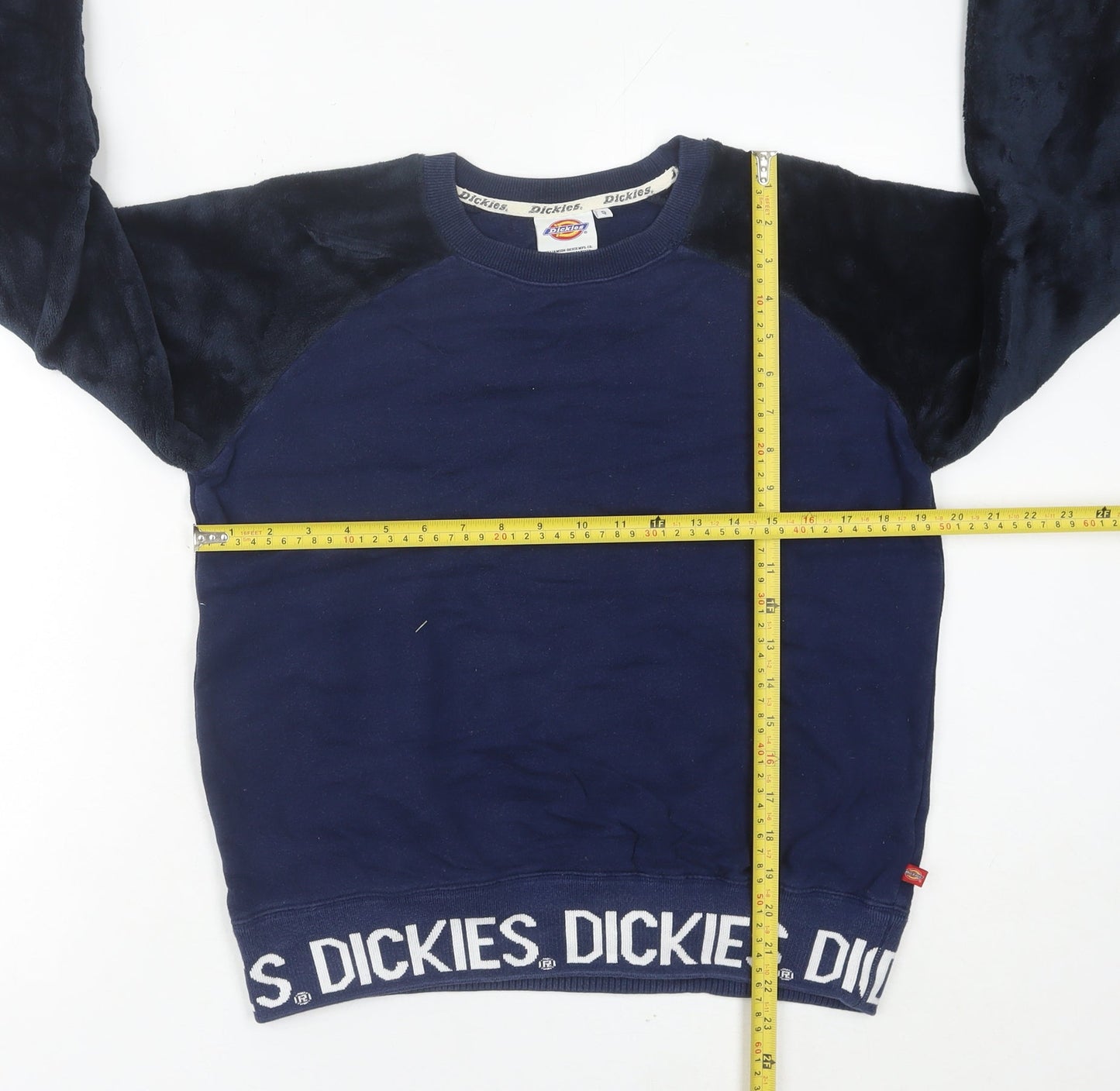 Dickies Women’s Blue Logo Pullover Sweatshirt Size 6 UK