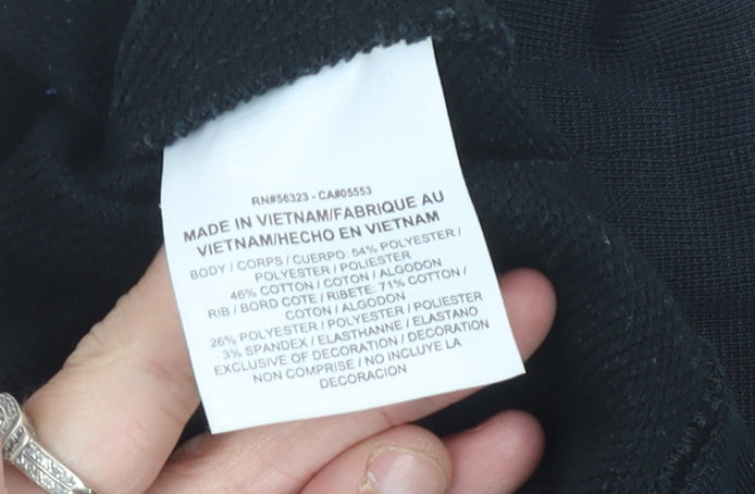 Nike Womens Black Size 10 Dri-Fit Pullover Sweatshirt Logo