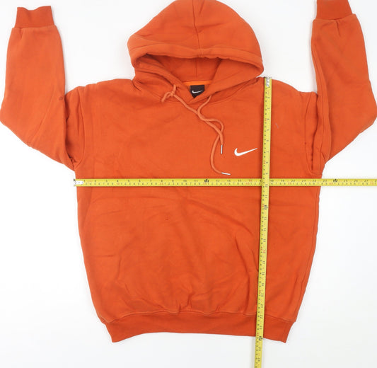 Nike Womens Orange Hoodie Size 16 Pullover Logo Sportswear