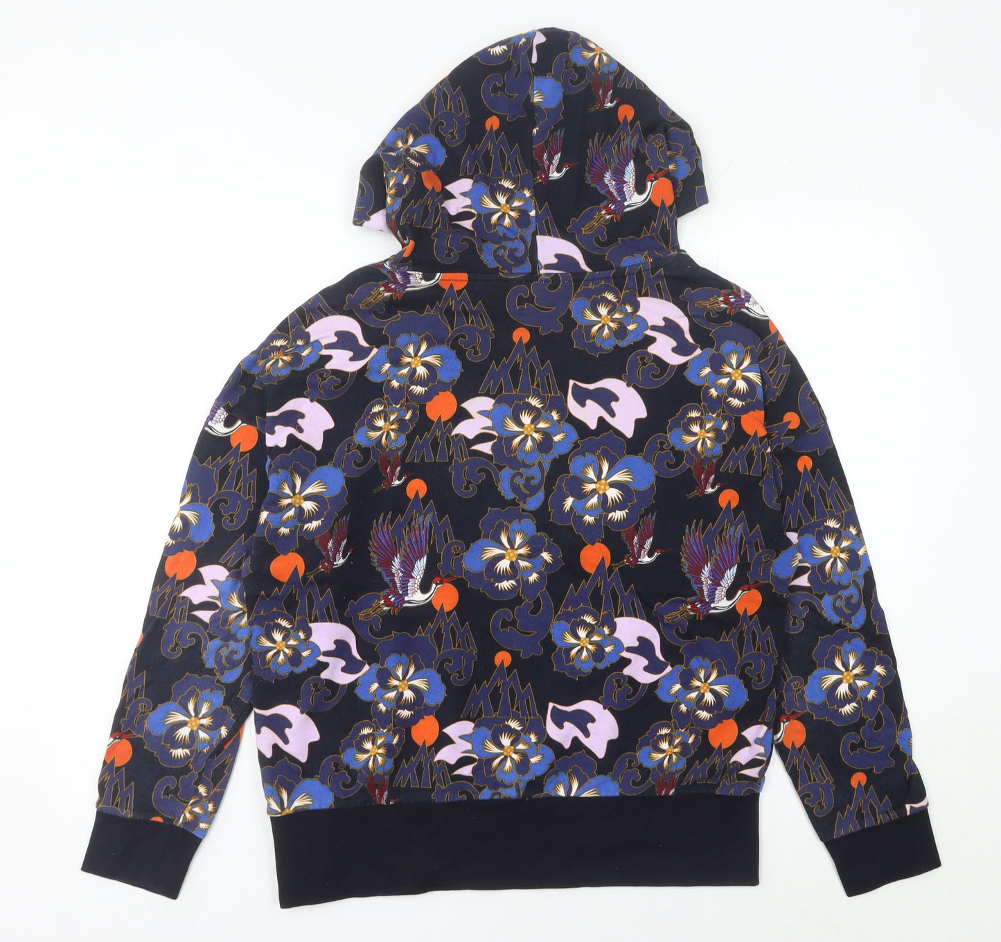 Adidas Womens XS Multicoloured Pullover Hoodie Floral Print