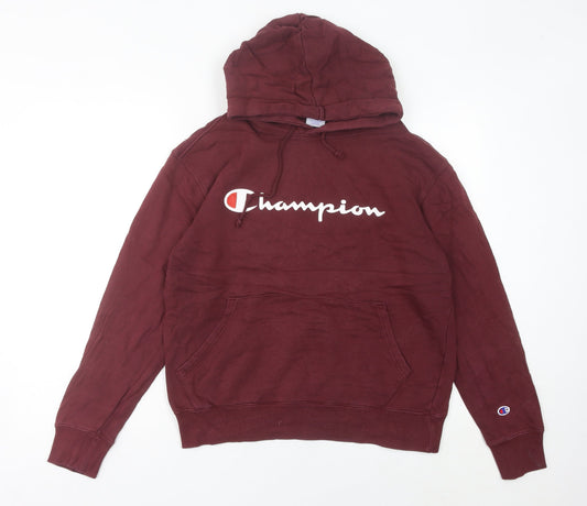 Champion Women Red Pullover Hoodie Size 10 Logo Sportswear
