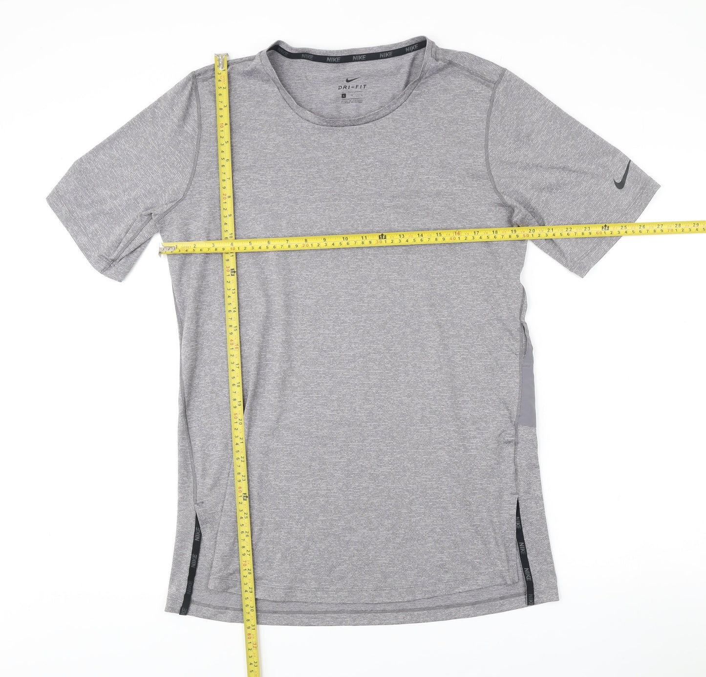 Nike Men’s Grey Dri-Fit T-Shirt Size L Athletic Gym Training Top