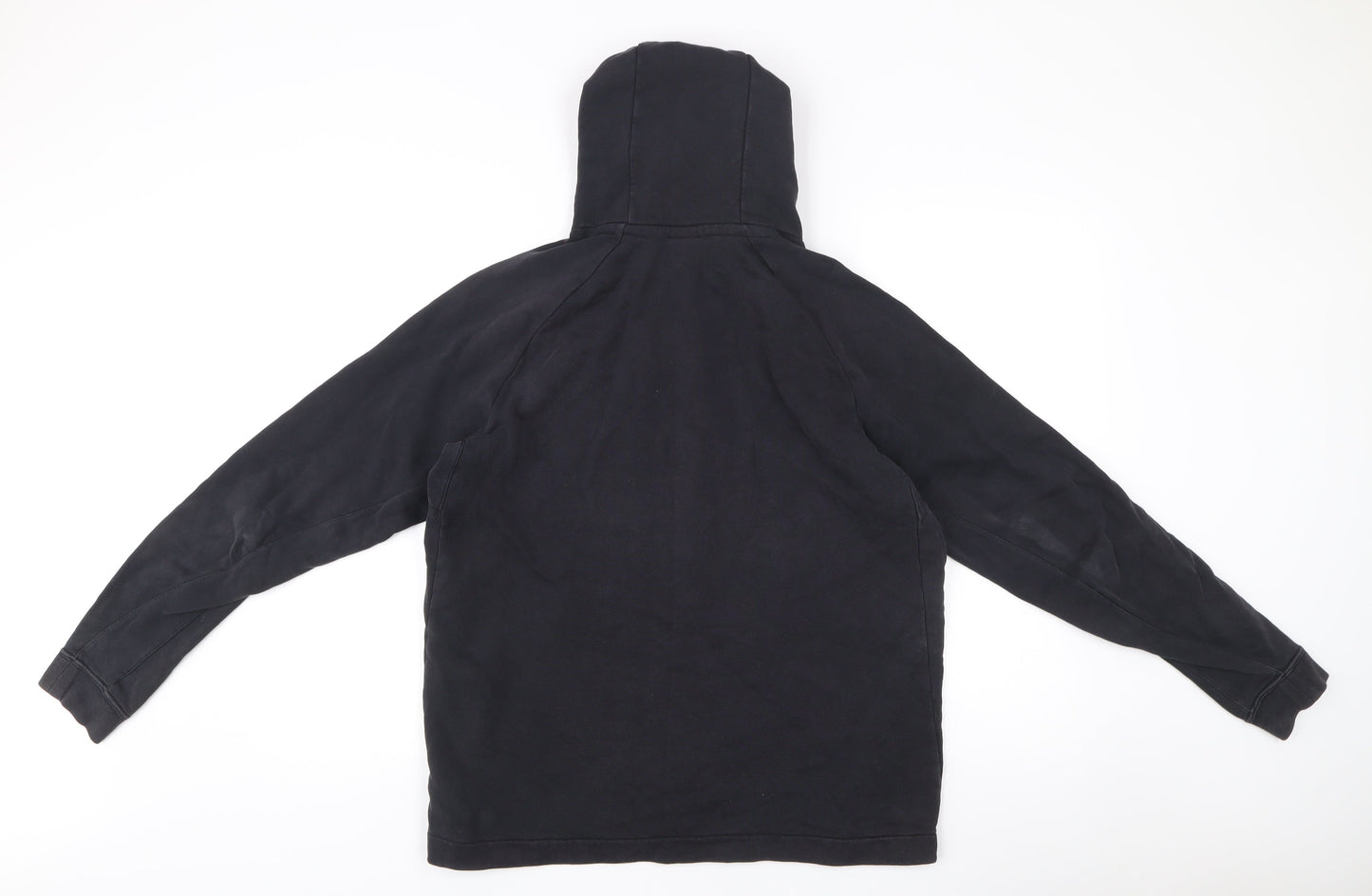 Nike Men's Black Pullover Hoodie L Logo Fleece Kangaroo Pocket