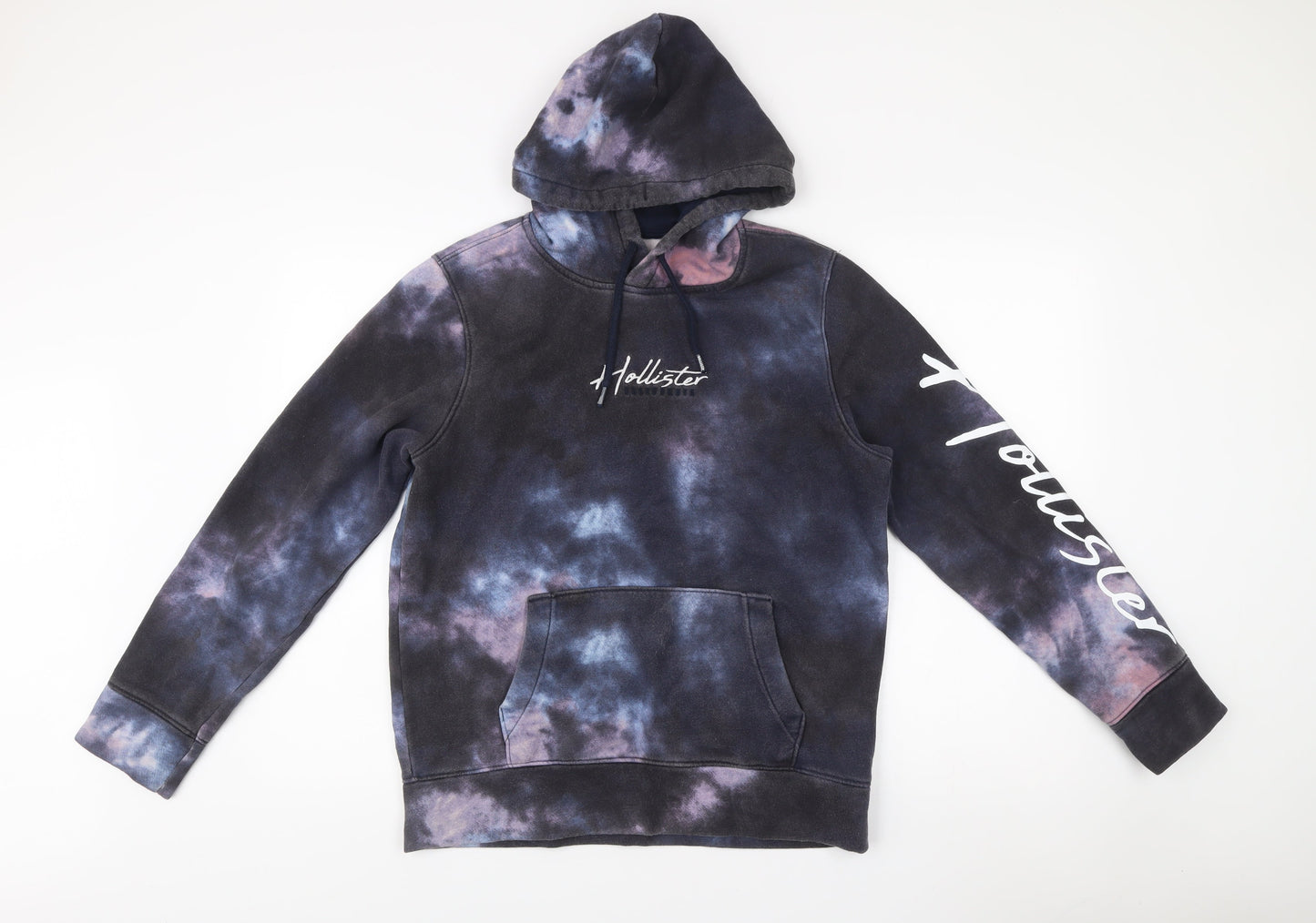 Hollister Men’s Multicoloured Tie-Dye Pullover Hoodie S
