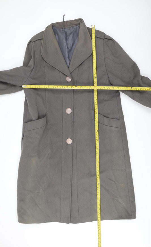 Marks and Spencer Men’s Grey Wool Overcoat Size 40 Classic