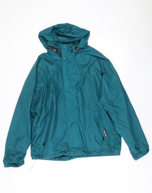 Helly Hansen Men Green S Rain Coat Waterproof Jacket Hooded