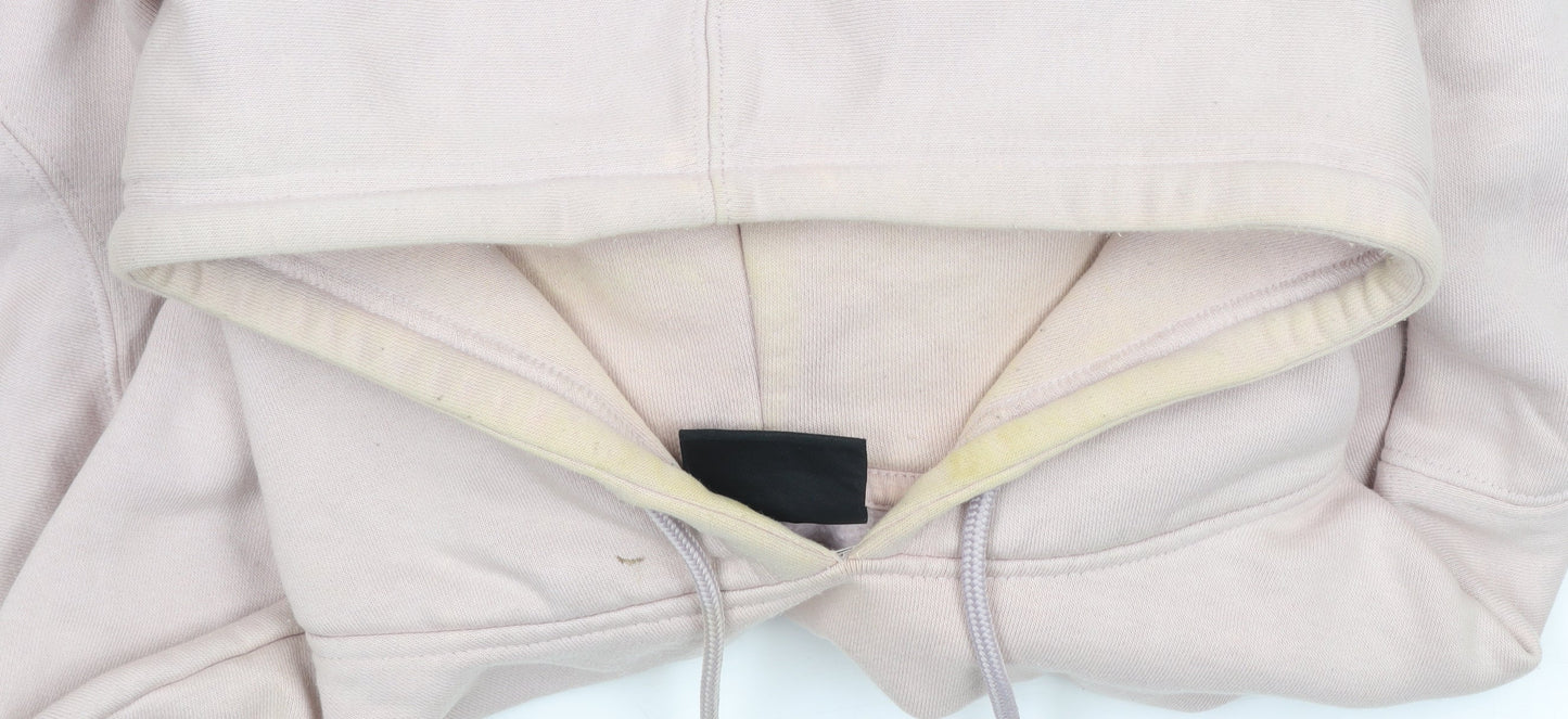 Dickies Men’s Beige Pullover Hoodie Size L Cotton Blend Logo