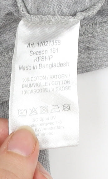 Champion Men’s Grey Polo Shirt L Regular Fit Short Sleeve