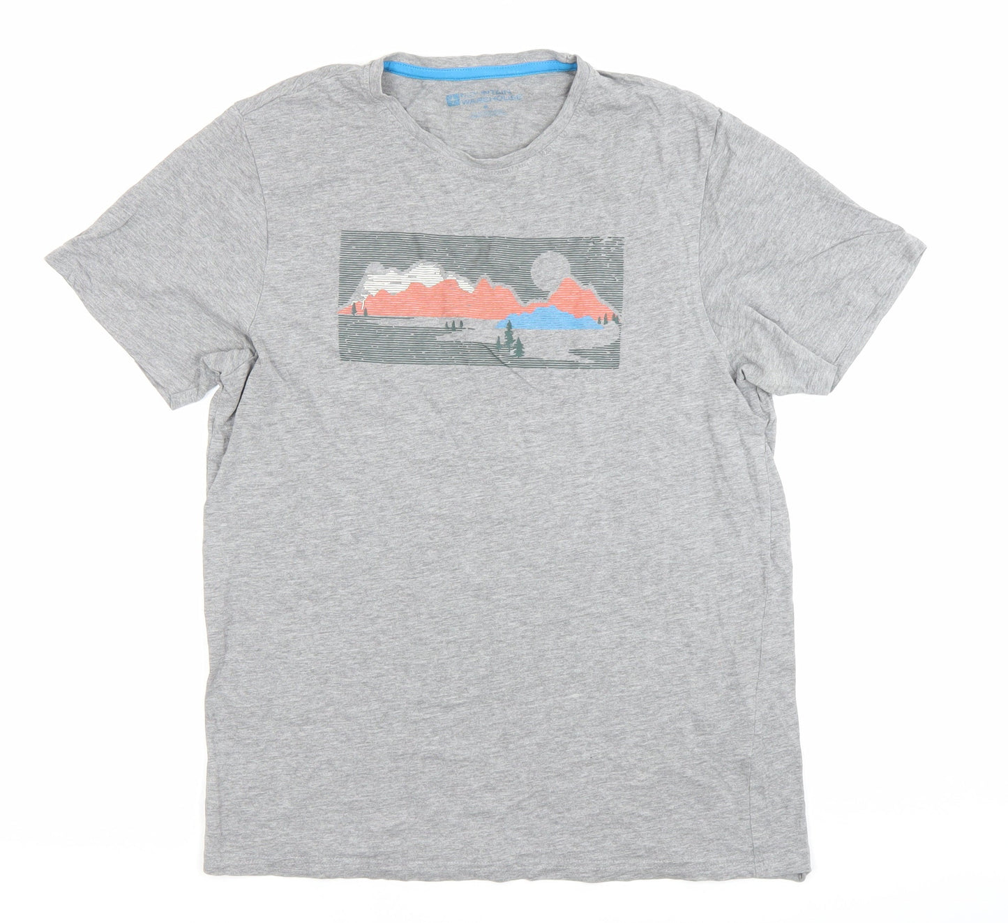 Mountain Warehouse Men’s Grey M Graphic Nature Print T-Shirt