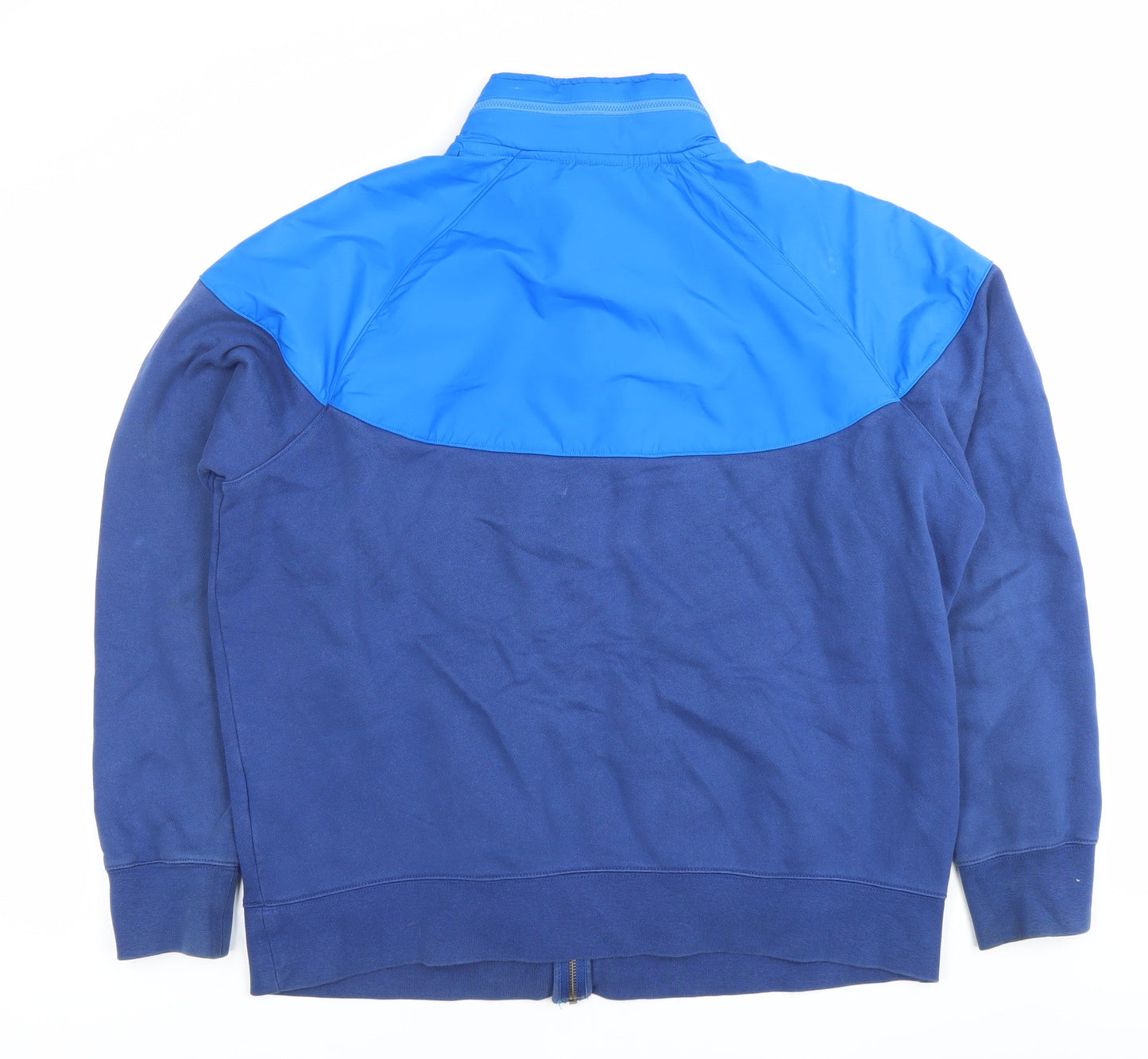 Nike Air Men's Blue Full Zip Jacket XL Cotton Blend Casual