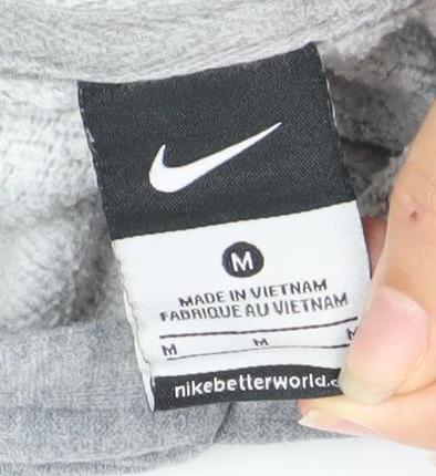 Nike Mens Grey Army Athletics Pullover Hoodie Size M Regular Fit