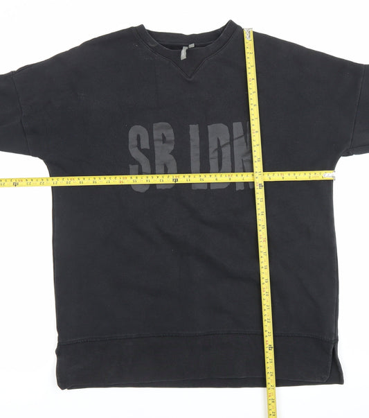 Sweaty Betty Women Black Small Pullover Sweatshirt SB LDN Logo