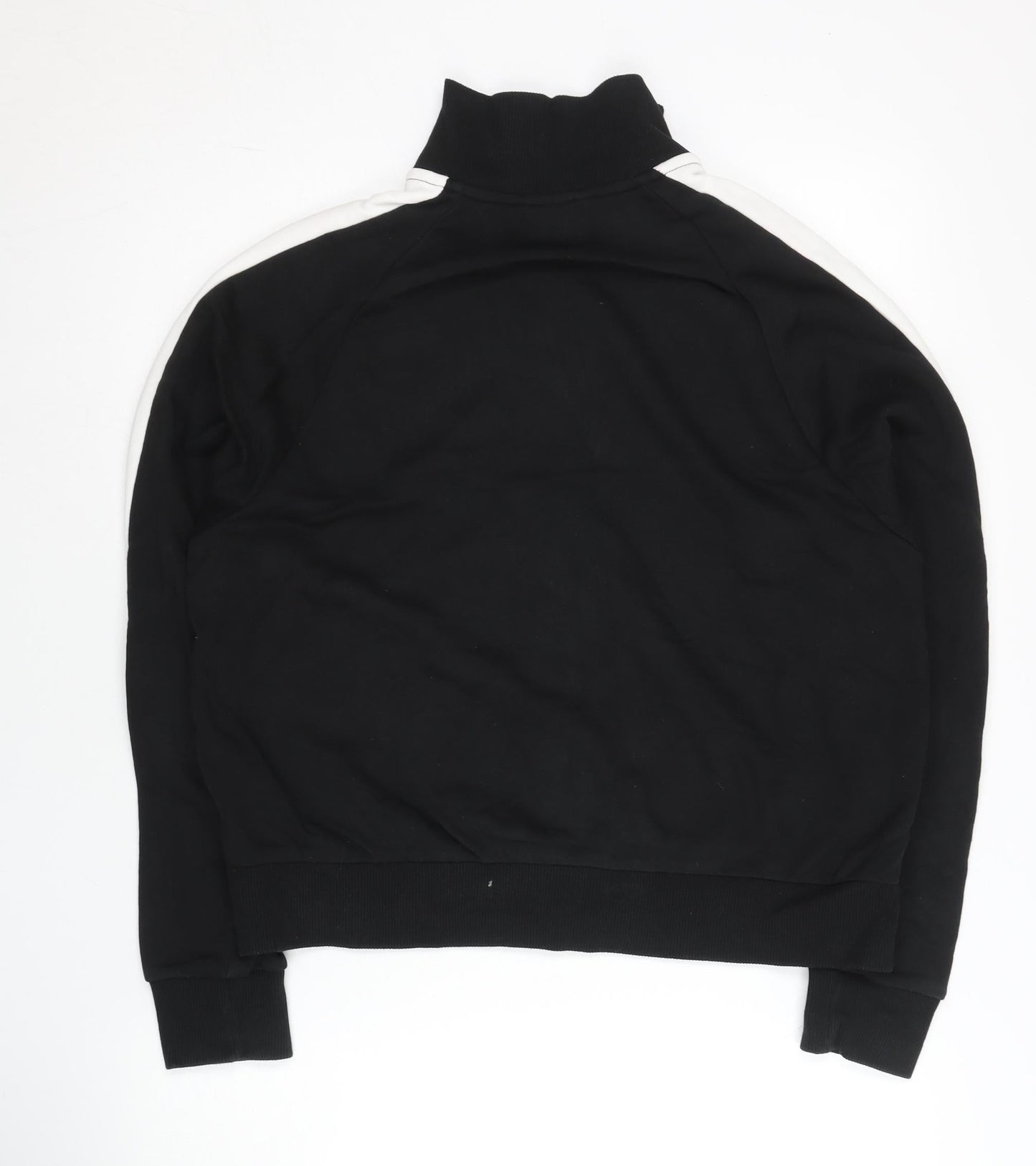 Puma Women Black XL Track Jacket Full Zip Cotton Blend Sportswear