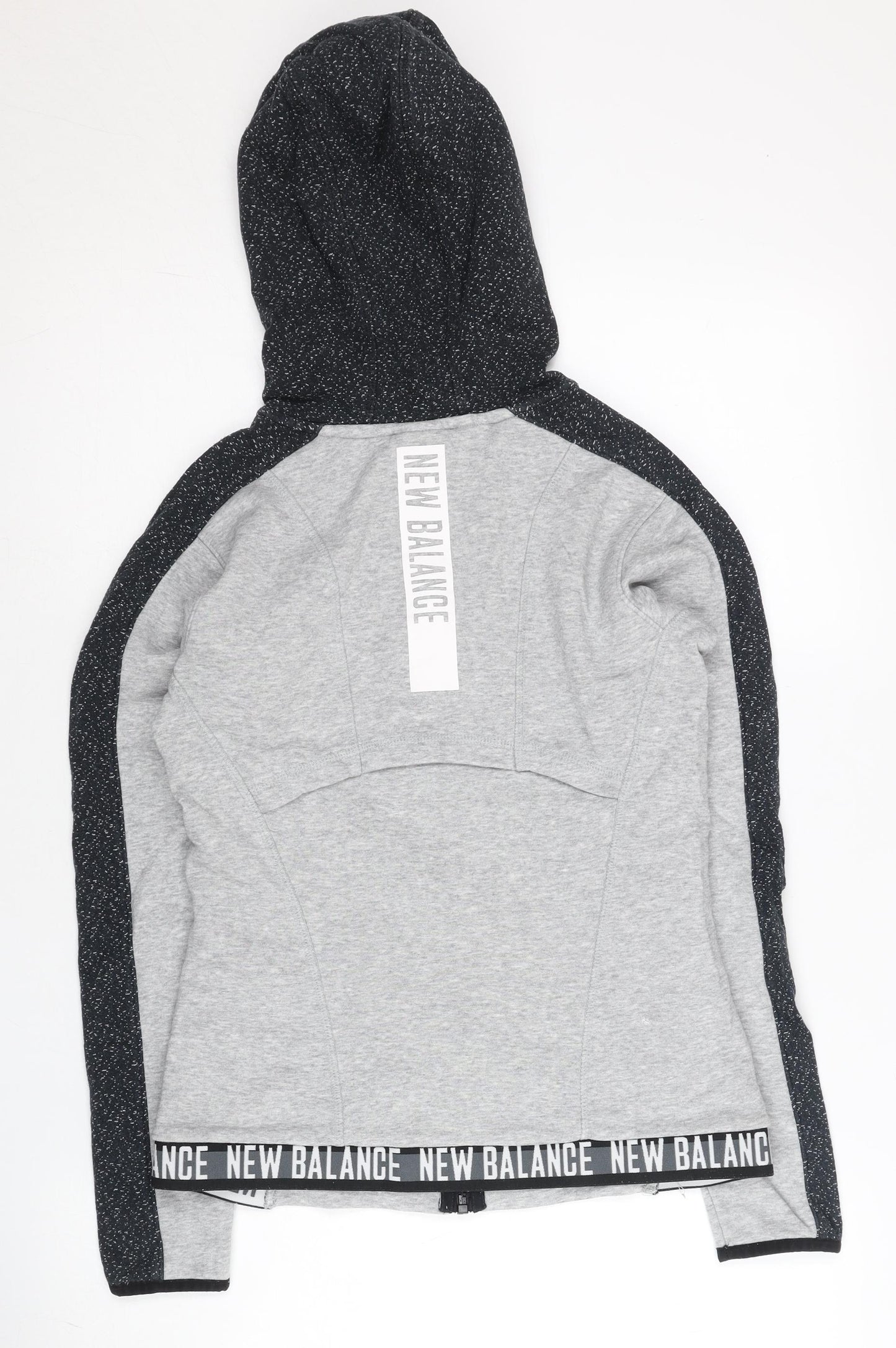 New Balance Womens Grey Hooded Full Zip Sweatshirt Size S
