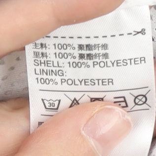 Adidas Women’s Blue White Polka Dot Windbreaker Jacket Size 8