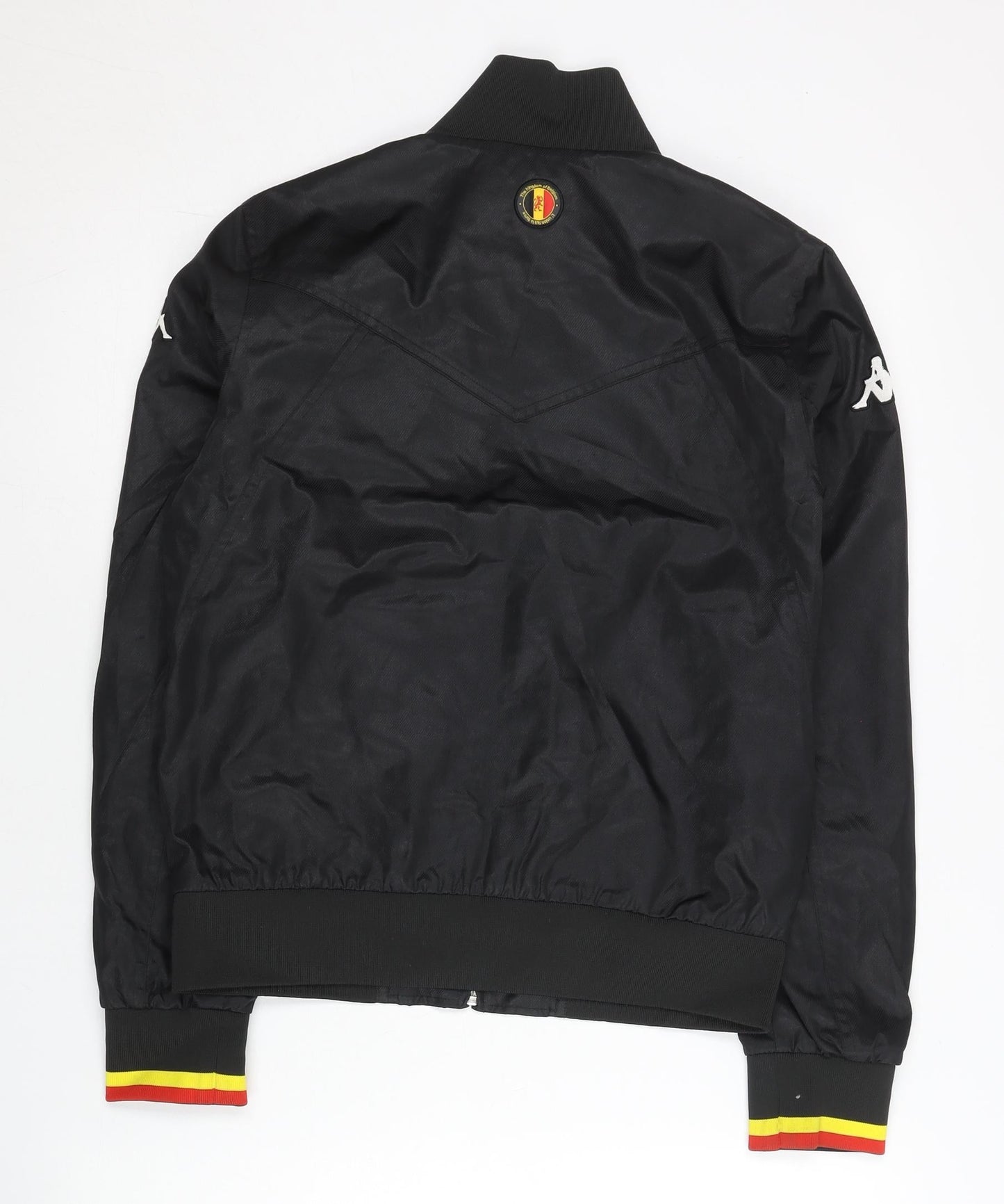 Kappa Women’s Black Varsity Jacket Size 10 Belgium Logo Full Zip