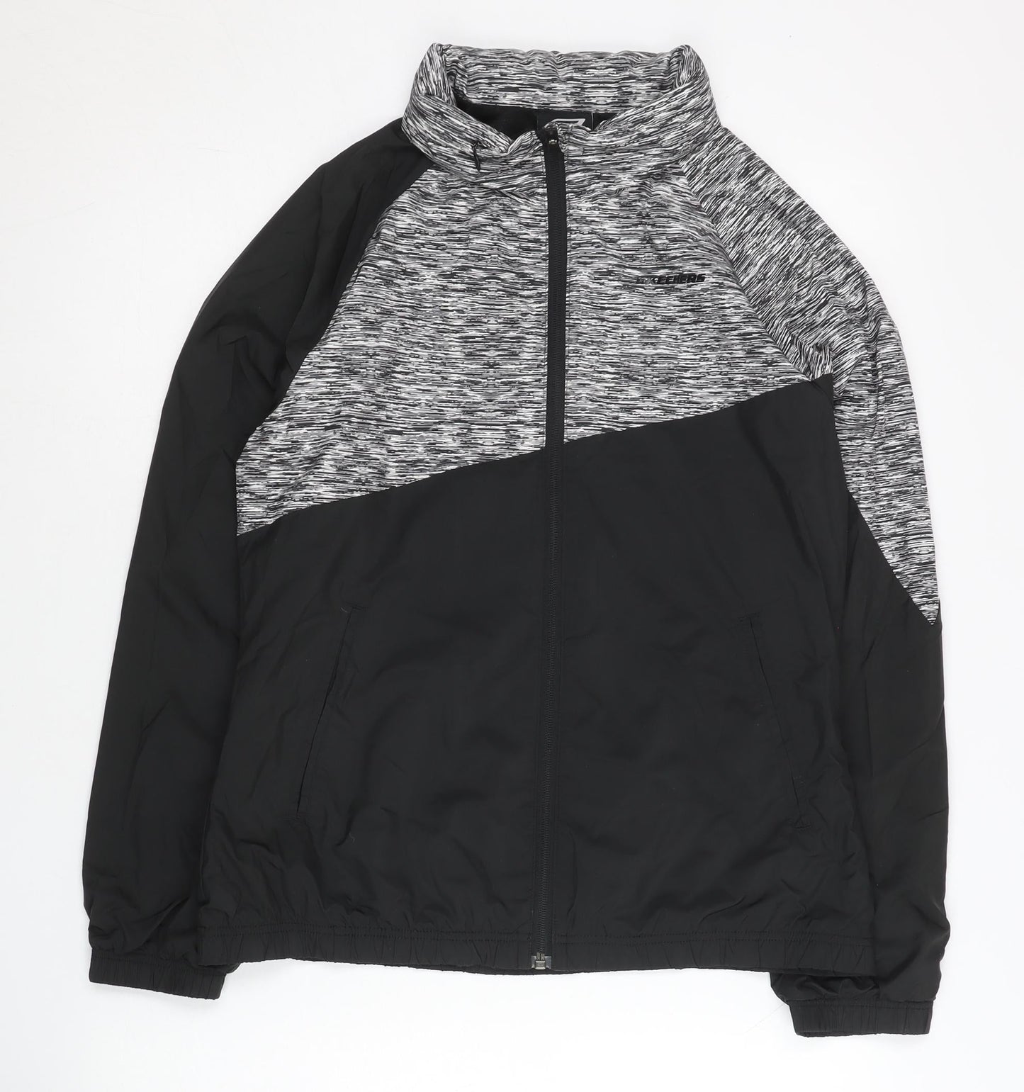 Skechers Women’s Black Size 10 Track Jacket Lightweight Polyester