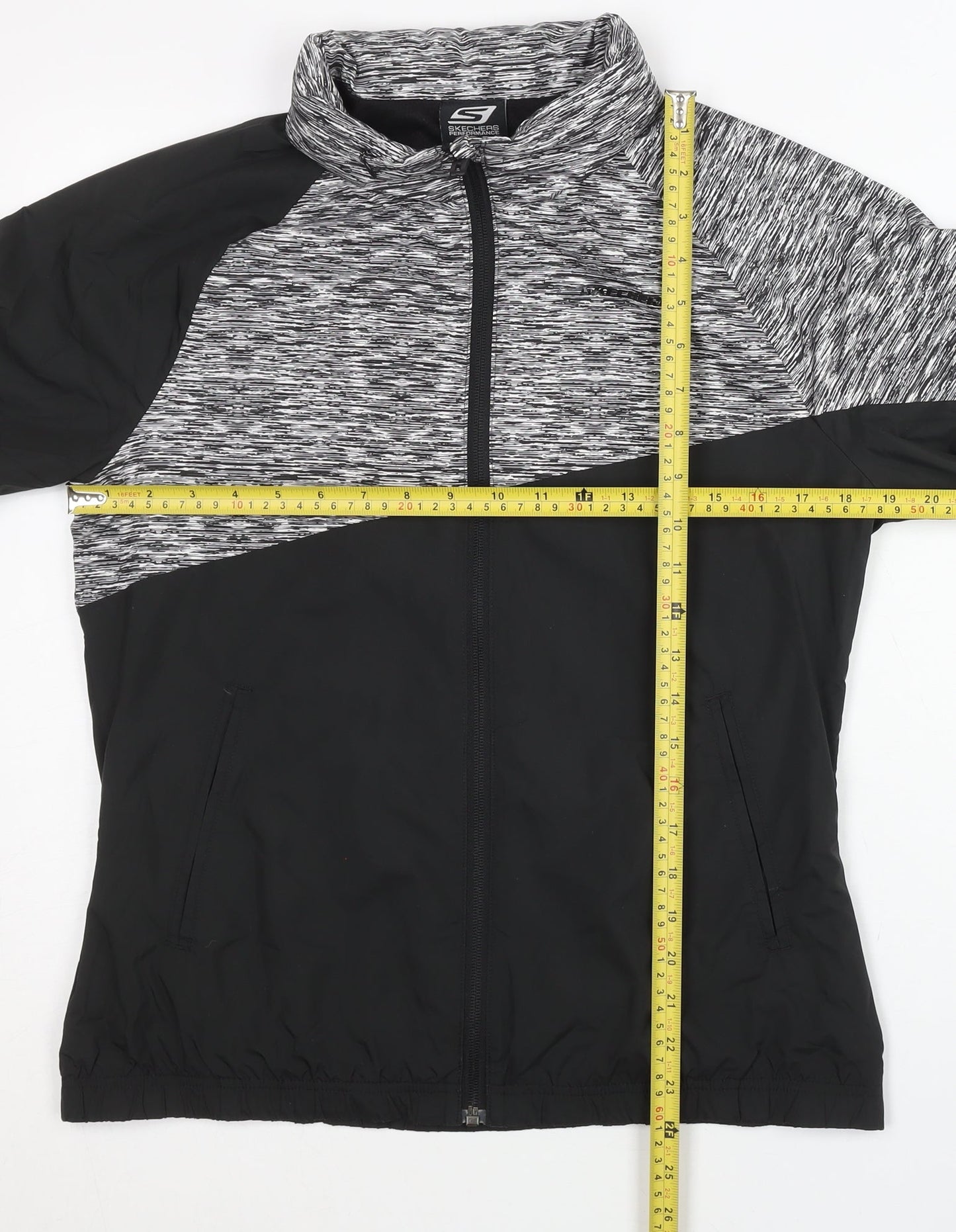 Skechers Women’s Black Size 10 Track Jacket Lightweight Polyester