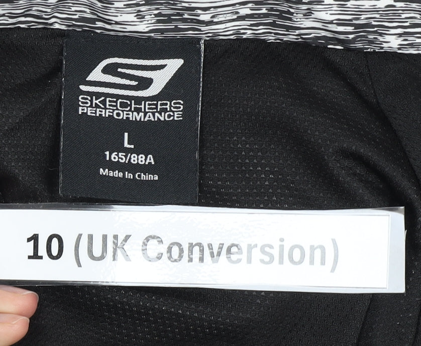 Skechers Women’s Black Size 10 Track Jacket Lightweight Polyester