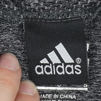 Adidas Womens Grey Slim Fit Track Jacket S Hooded Full Zip