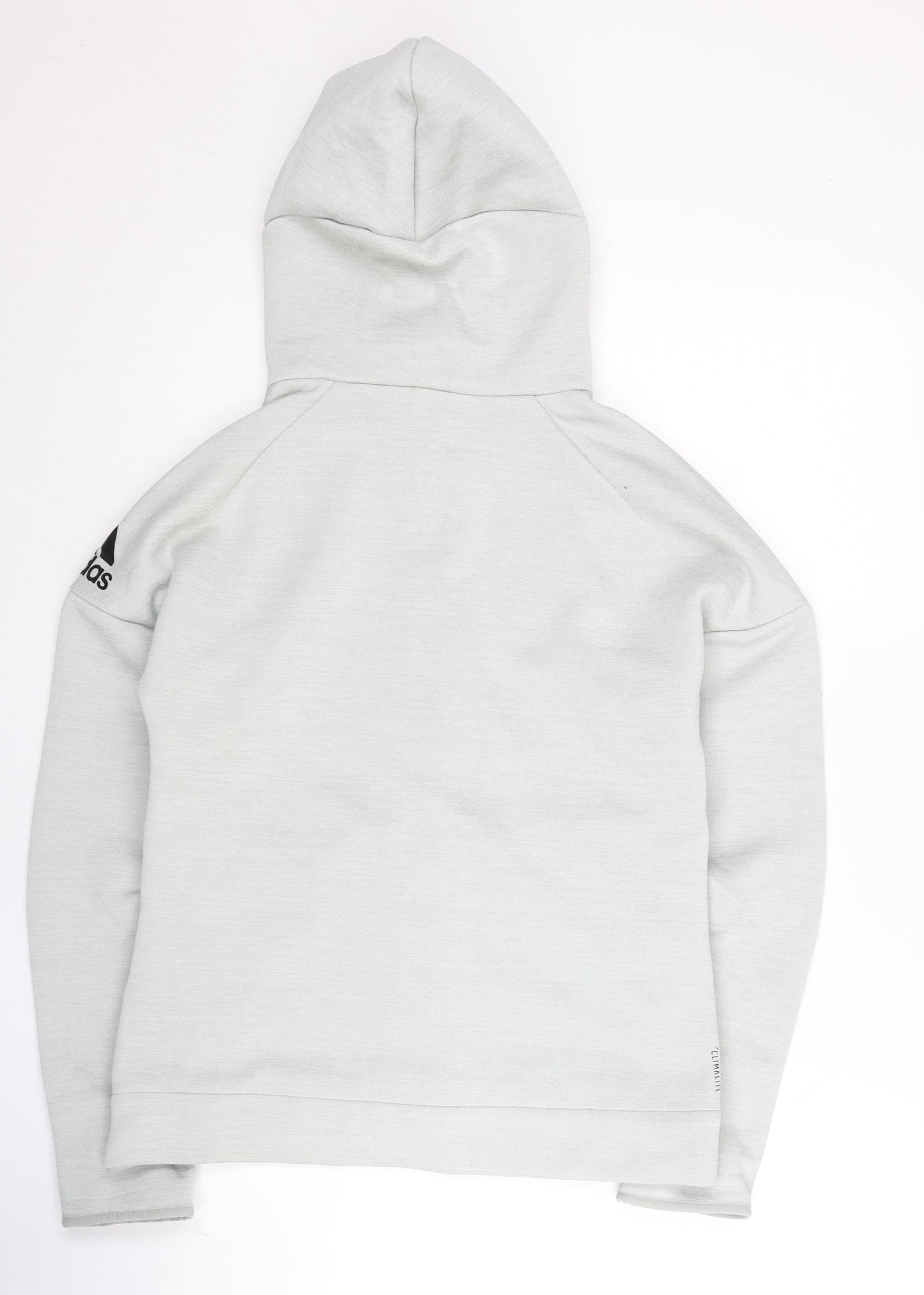 Adidas Women’s Grey Full Zip Hoodie Size 10 UK Lightweight Sportswear