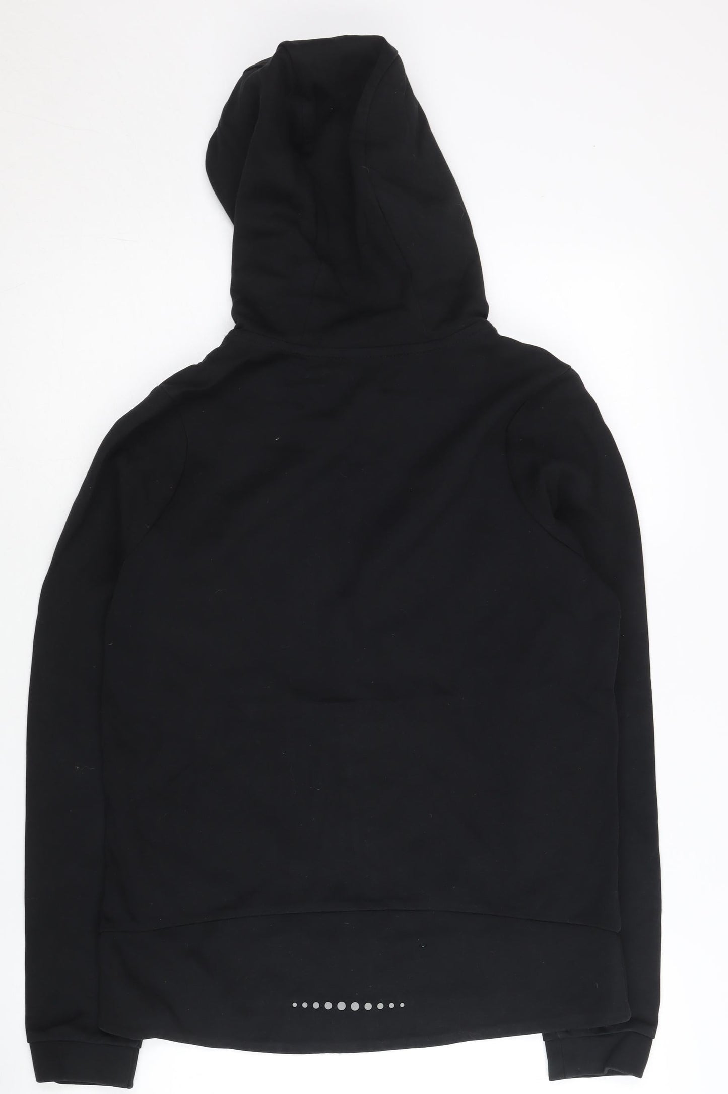 Kappa Women's Black Full Zip Hoodie Size 16 Cotton Blend Sportswear