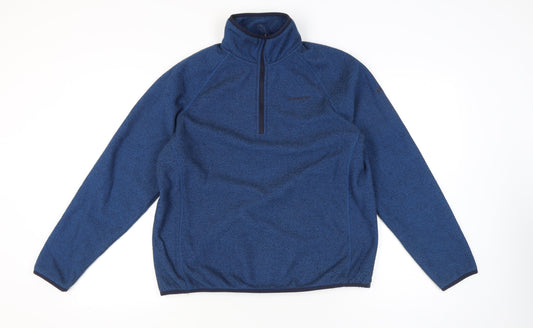 Craghoppers Men’s Blue L Pullover Fleece Sweatshirt 1/2 Zip Outdoor