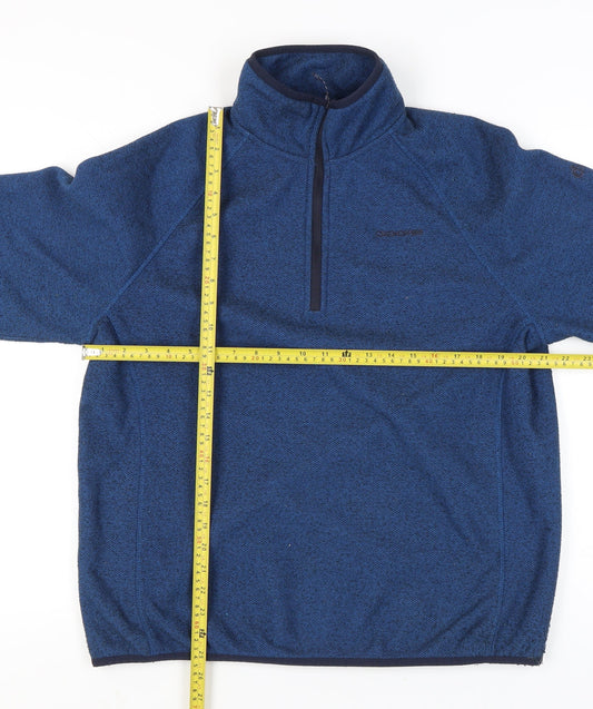 Craghoppers Men’s Blue L Pullover Fleece Sweatshirt 1/2 Zip Outdoor