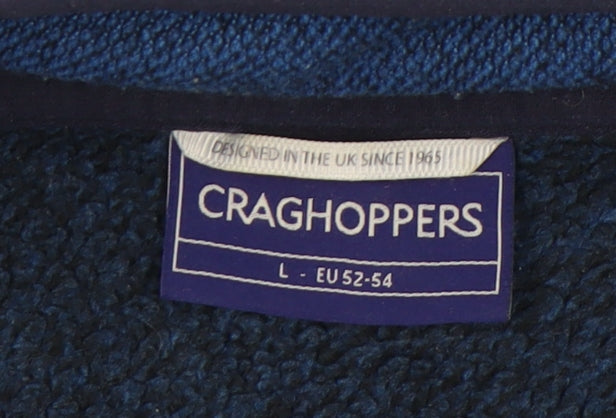 Craghoppers Men’s Blue L Pullover Fleece Sweatshirt 1/2 Zip Outdoor