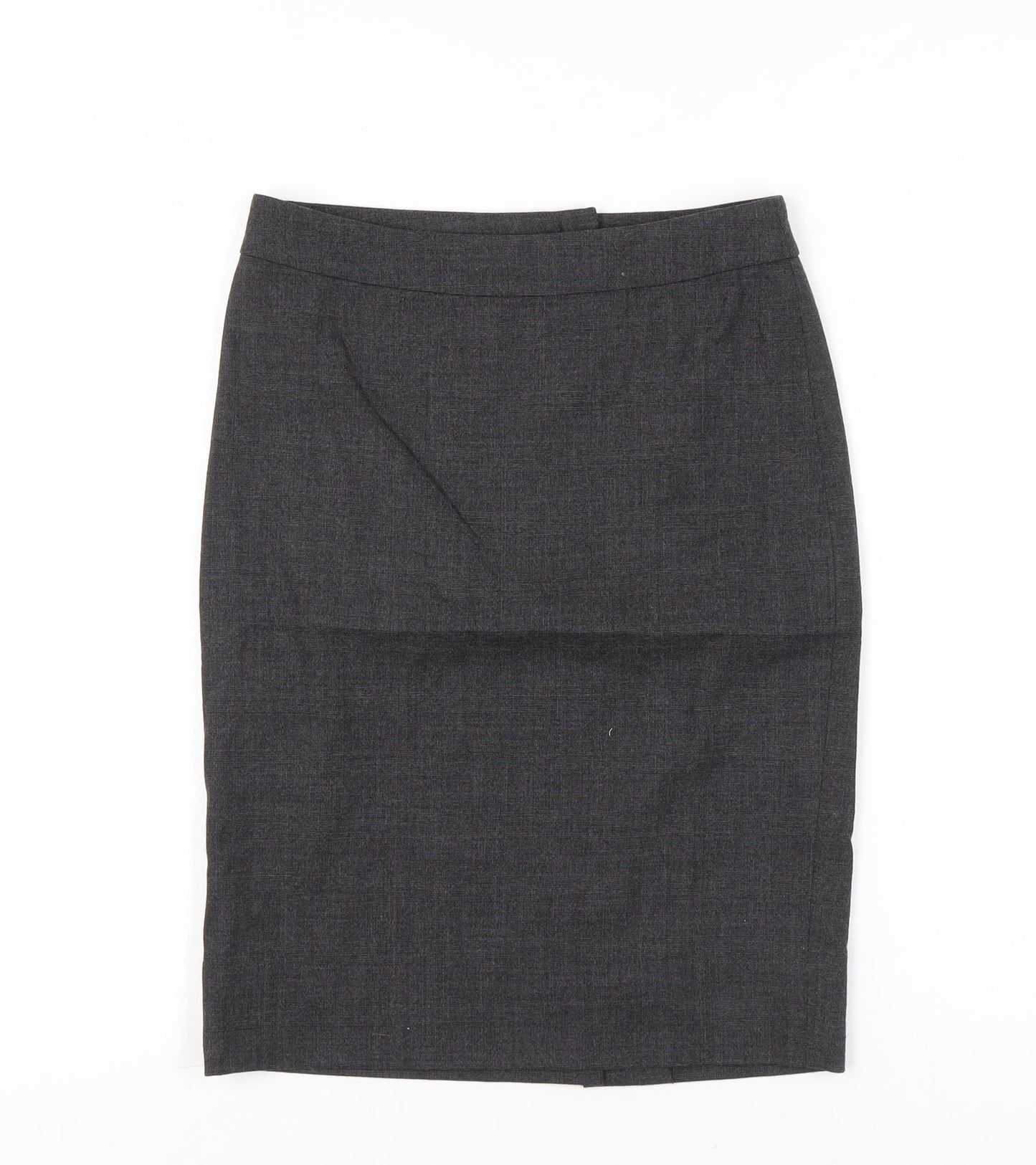 AllSaints Women's Grey Wool Blend Pencil Skirt Size 8 Workwear