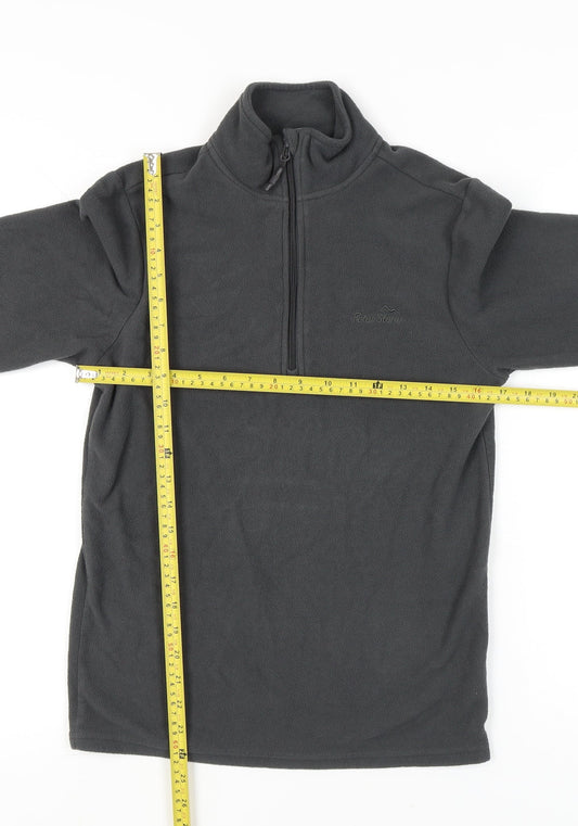 Peter Storm Mens Grey XS Fleece Pullover Sweatshirt 1/2 Zip Outdoor