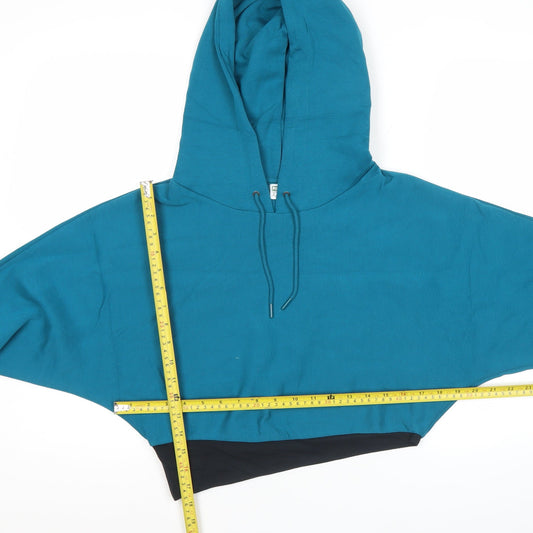 Puma Women’s Blue Pullover Hoodie Size M Logo Sportswear