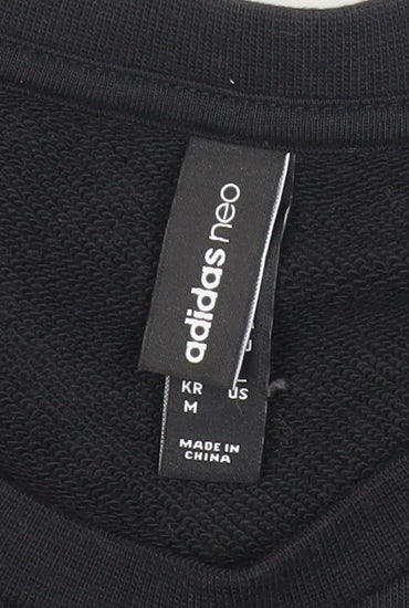 Adidas Women’s Black Tunic Sweatshirt Size 12 Logo Long Sleeve