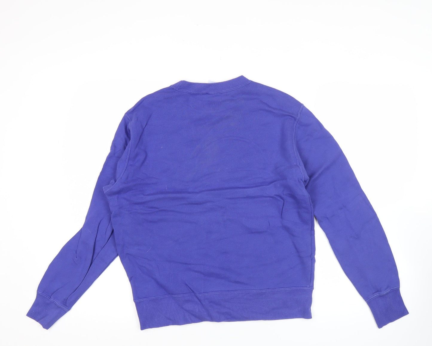 Champion Men’s Blue Pullover Sweatshirt Medium Logo Crew Neck