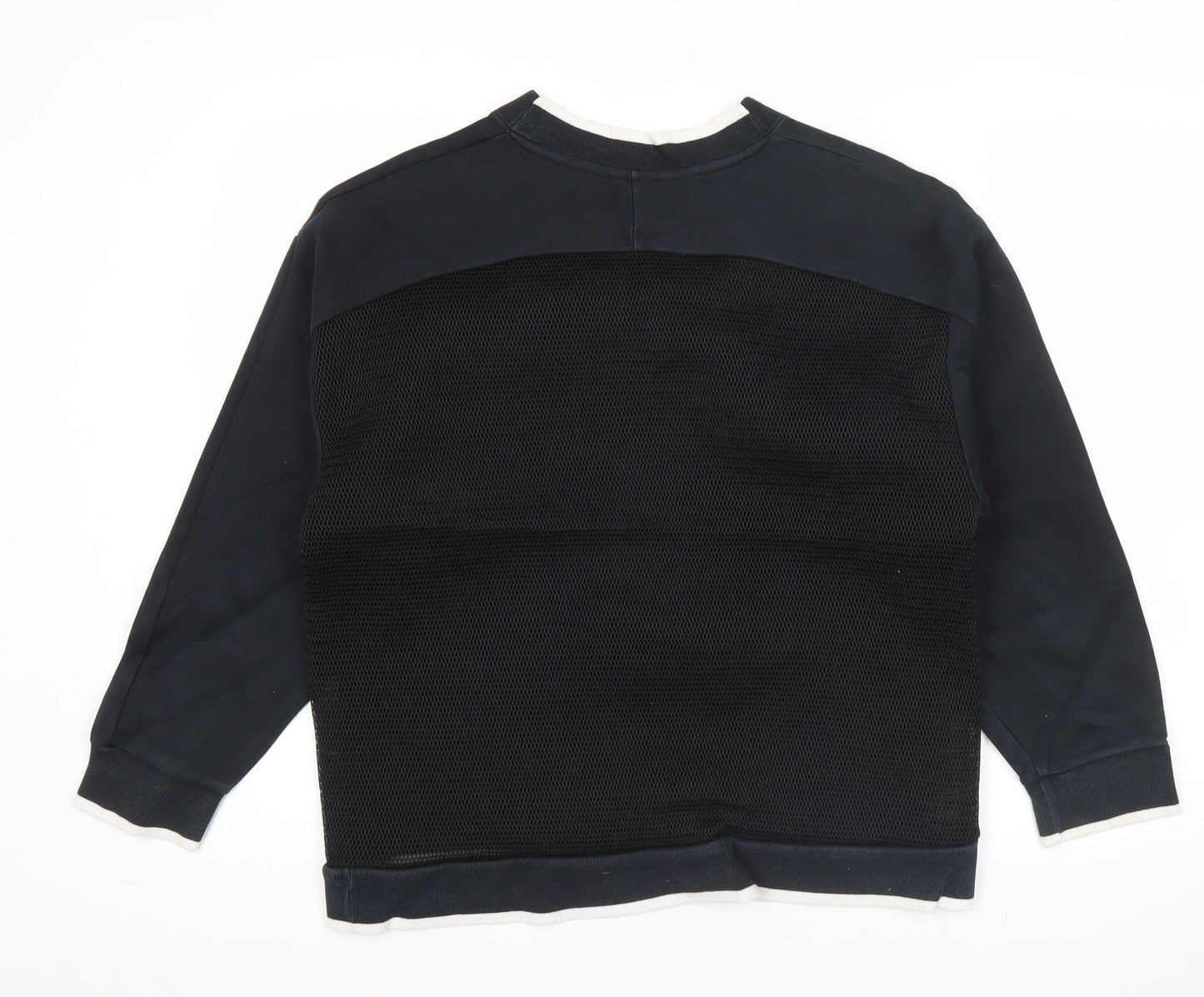Puma Womens Black Medium Sweatshirt Crew Neck Long Sleeve Sportswear