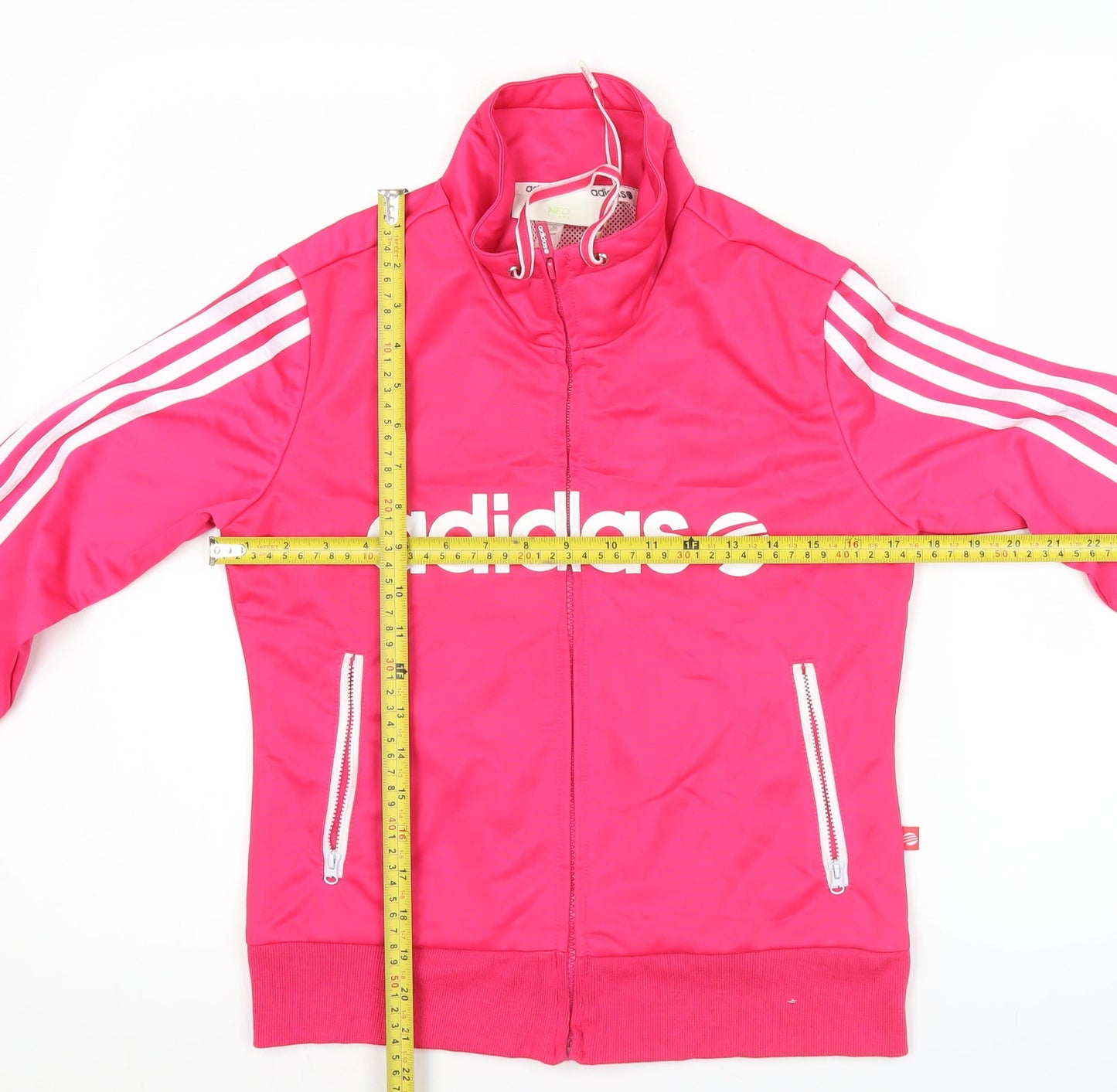 Adidas Women’s Pink Track Jacket Size 12 Full Zip Sportswear