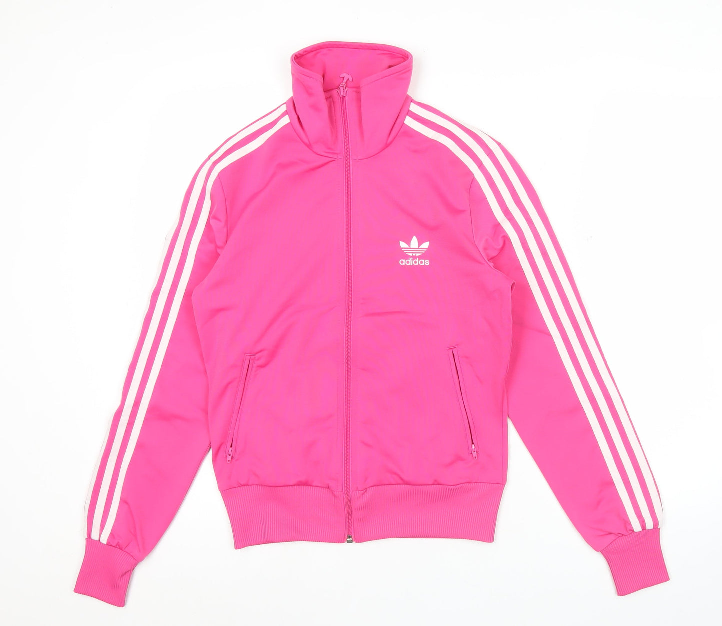 Adidas Women’s Pink Track Jacket Size 12 Full Zip Sportswear