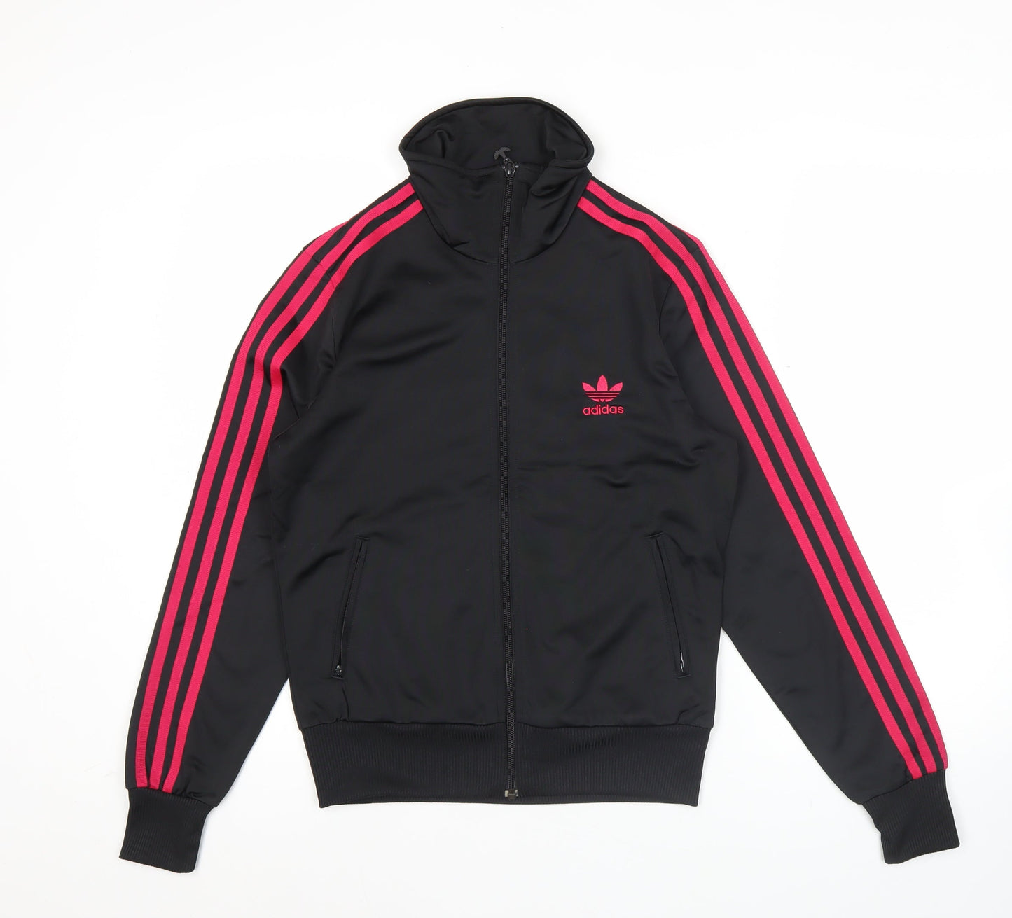 Adidas Women’s Black Track Jacket M Full Zip Sportswear