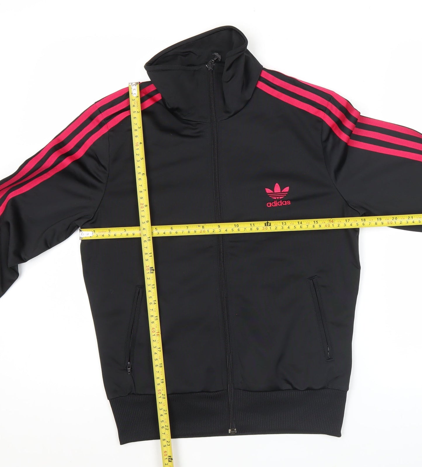 Adidas Women’s Black Track Jacket M Full Zip Sportswear