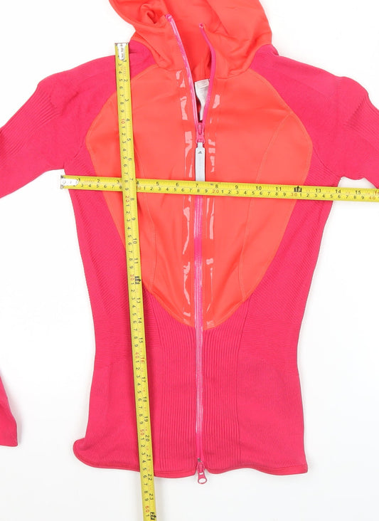 Adidas Stella McCartney Womens Pink XS Full Zip Hoodie Jacket
