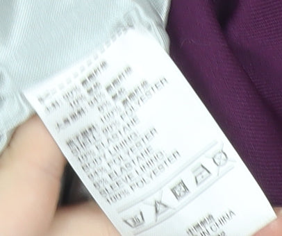 Adidas Women’s Purple Track Jacket Size 6 Slim Fit Full Zip