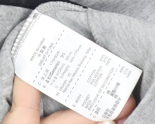 Nike Women’s Grey XL Hoodie Full Zip Lightweight Sportswear