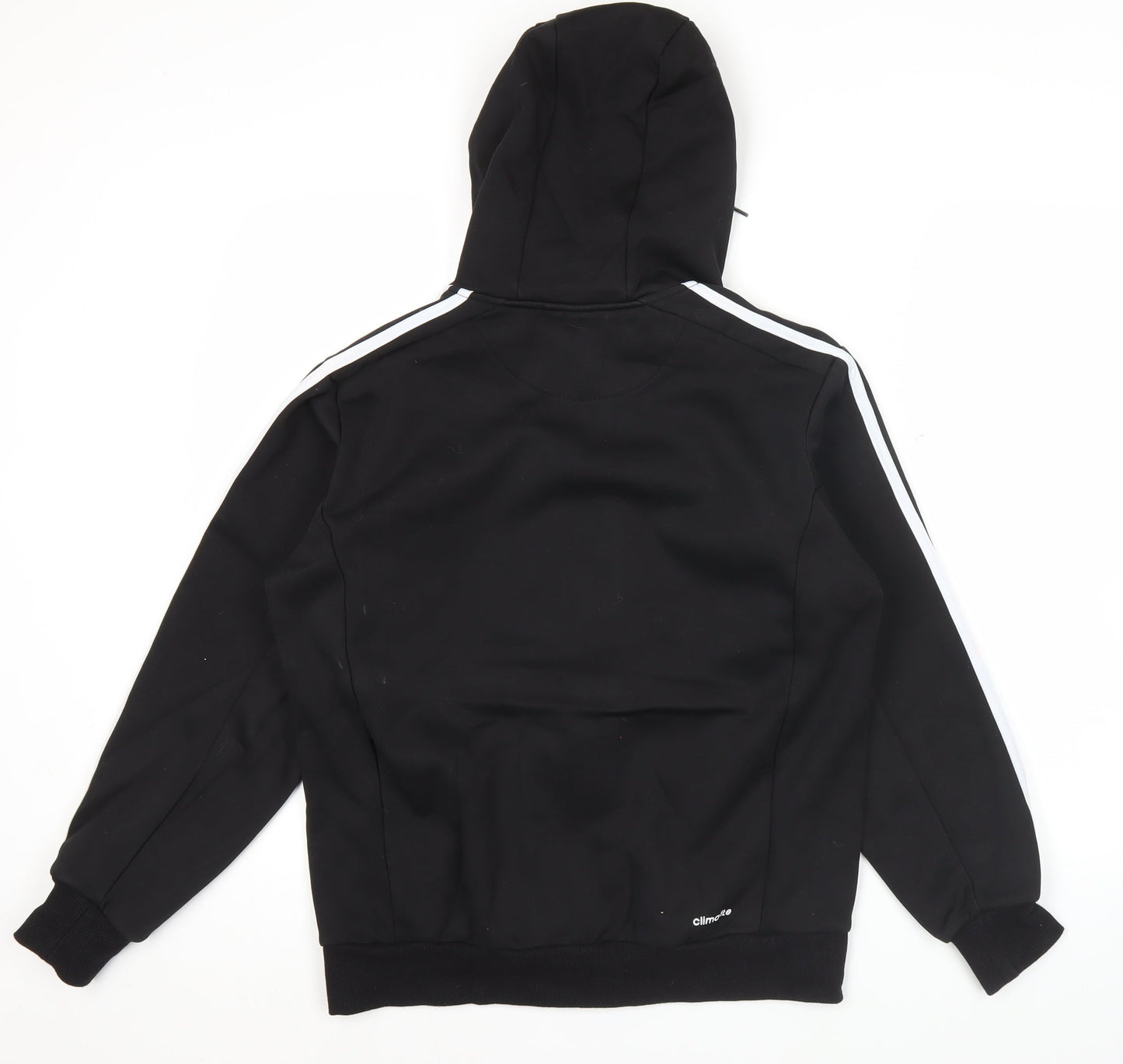 Adidas Mens Black Full Zip Hoodie L Climalite Sportswear