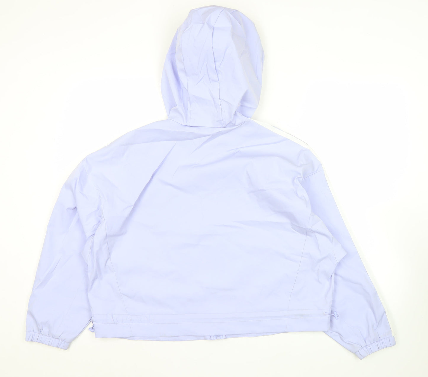 Adidas Neo Women’s Purple Track Jacket Size 8 Hooded Full Zip