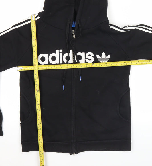 Adidas Mens Black Full Zip Hoodie M Regular Fit Sportswear