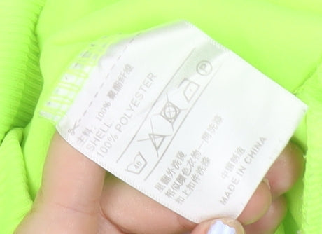 Adidas Men’s Green Track Jacket Size L Full Zip Polyester